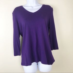 🌼NEW🌼 ST. JOHNS BAY PURPLE LONG SLEEVE TEE